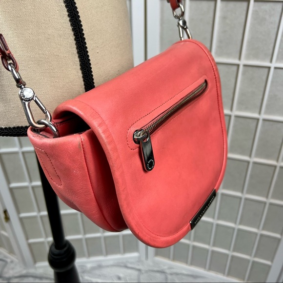 *MARC BY MARC JACOBS Luna Leather Saddle Crossbody Rose Bush Bag Purse - Picture 4 of 15